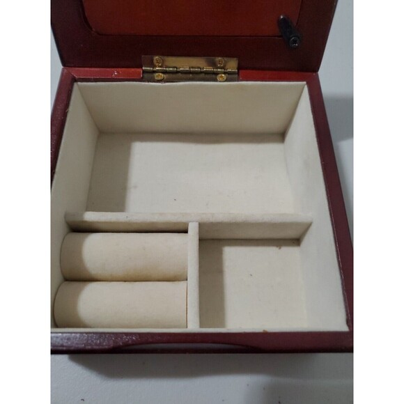 Vintage Cat Wood Jewelry Trinket Box - Picture 4 of 8